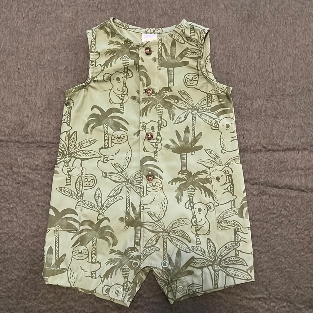 Koala Button-down Romper